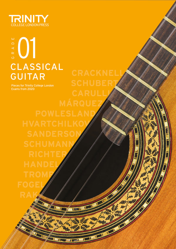 Trinity Classical Grade 1 guitar exam book cover