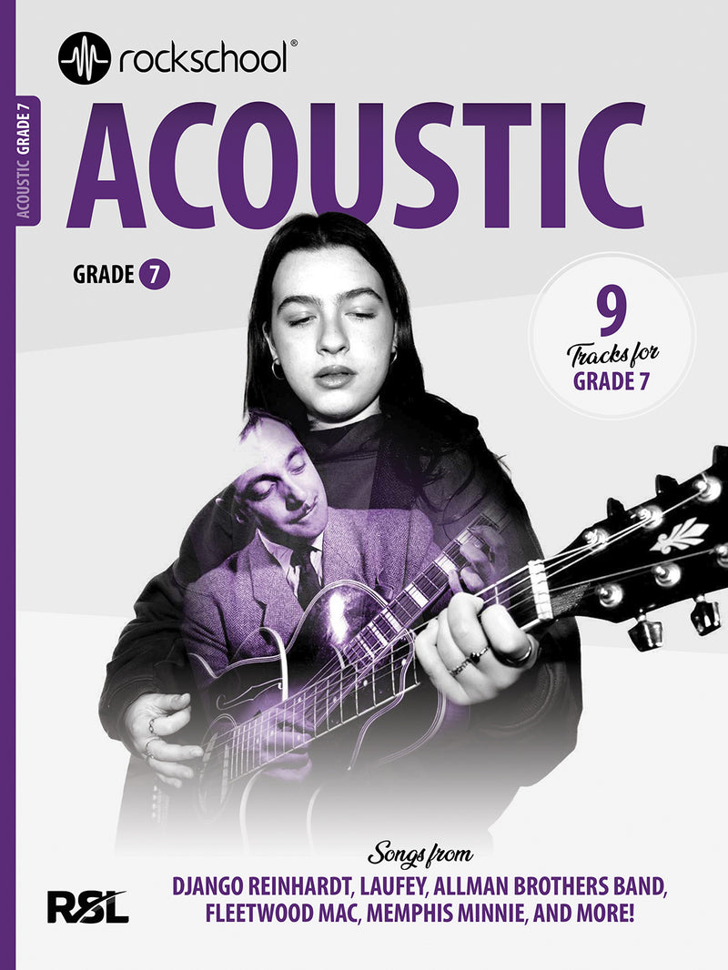 Rockschool Acoustic Grade 7 guitar exam book cover