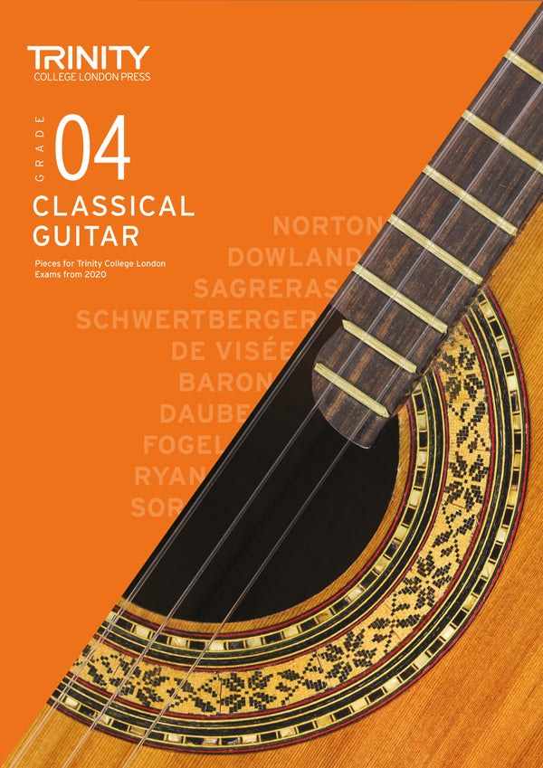 Trinity Classical Grade 4 guitar exam book cover