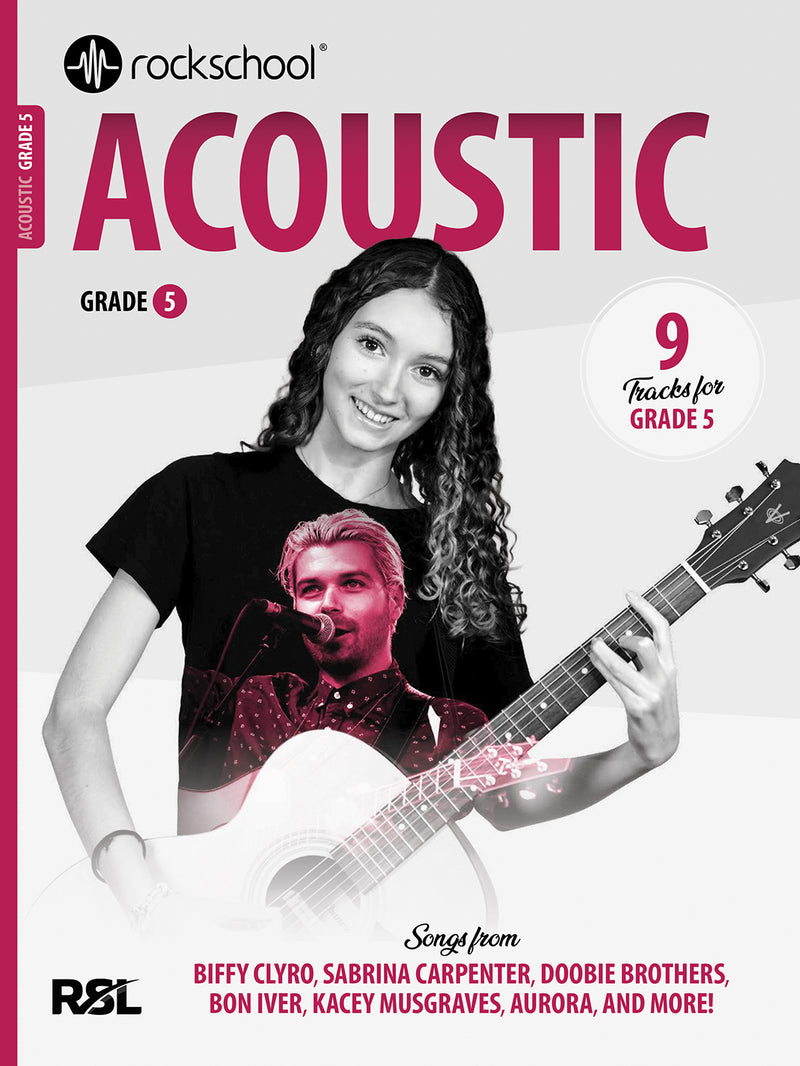 Rockschool Acoustic Grade 5 guitar exam book cover